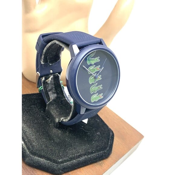 Lacoste Men's Watch 2011281 Holiday 12.12 Quartz Blue Dial Rubber Band 42mm - Picture 14 of 14